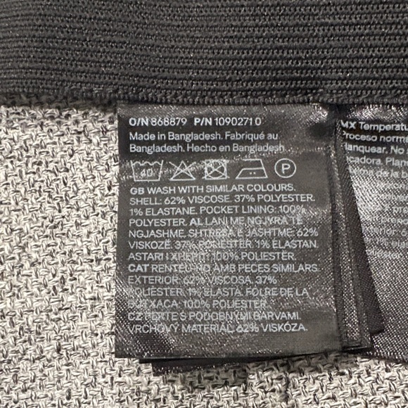 H&M Gray Tweed Double Pleated Wide Leg Trousers - Picture 4 of 13